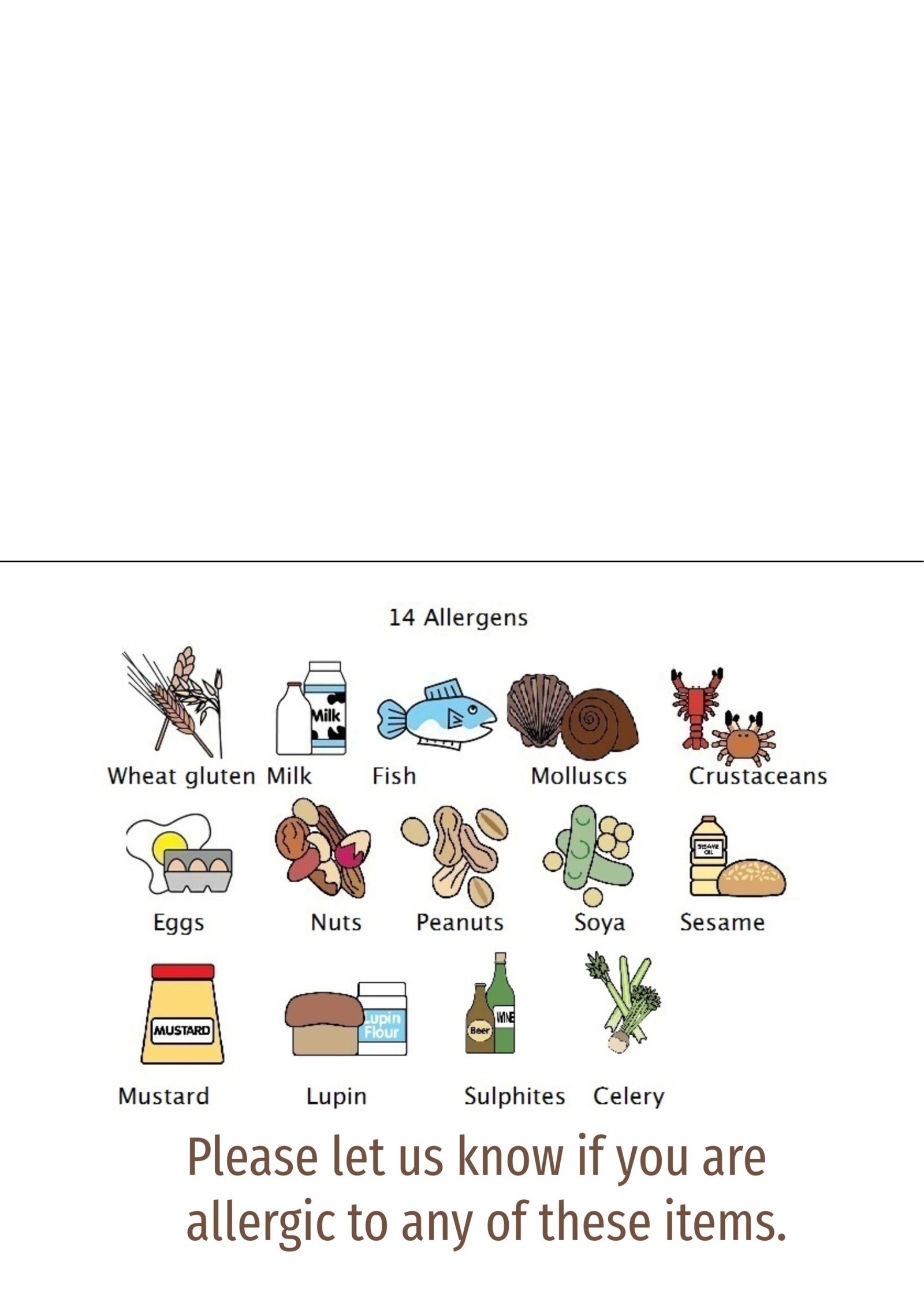 menu without salads-4-curries and allergens